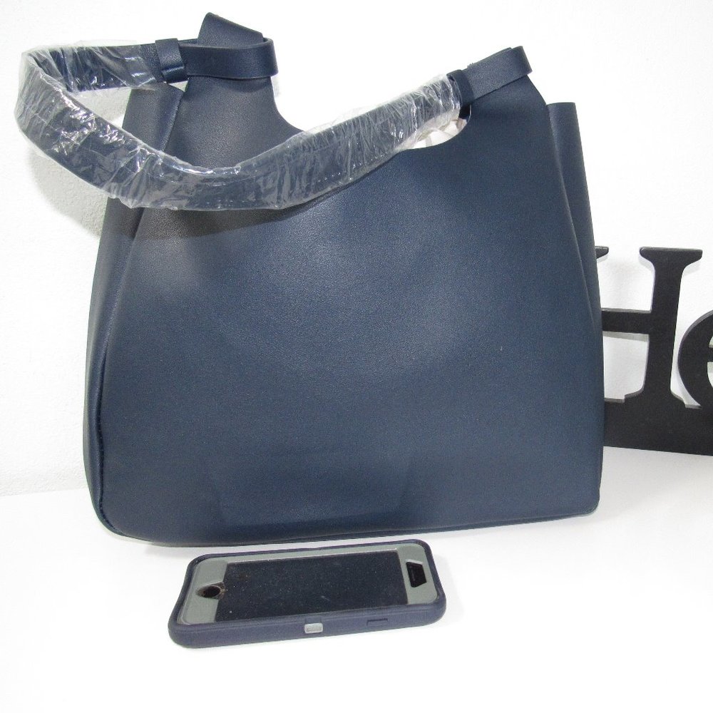 Women's NWOT Neiman Marcus Blue Hobo Handbag